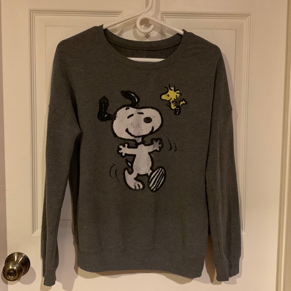 Peanuts Tops - Snoopy and Woodstock Lightweight Sweatshirt